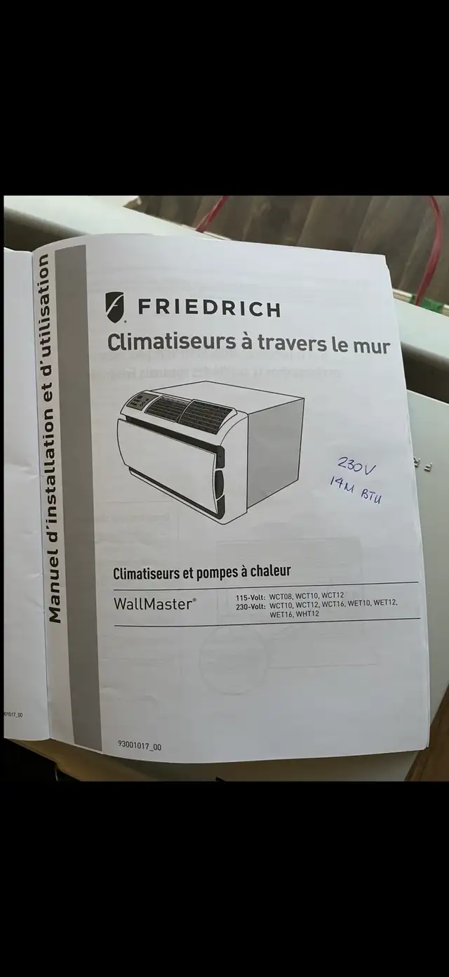 Friedrich WallMaster Wall-Mounted Air Conditioner577399343588976641