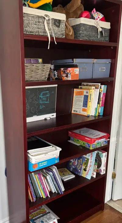 Solid Wood Bookcase / Bookshelf – Excellent Condition, View more