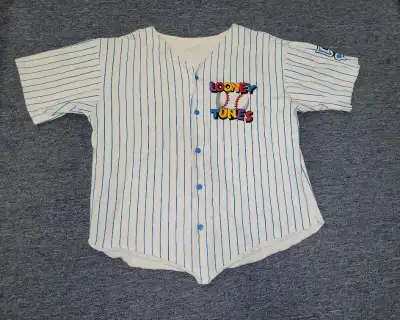 1992 Looney Tunes - Warner Bros - Novelty Teez Design Inc. Baseball Shirt. In great shape. All butto...