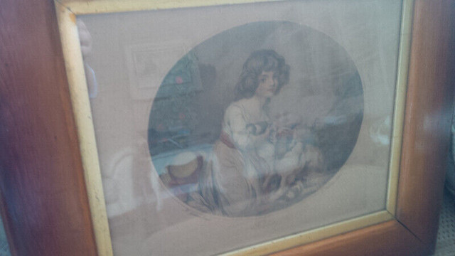 Vintage Framed Print/Lithograph, Titled Fidelity, 20.5" x 18" in Arts & Collectibles in Stratford - Image 2