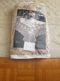 Hand Crochet 100 Percent Cotton Tablecloth