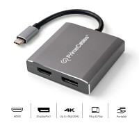 PrimeCables USB C to HDMI DisplayPort Adapter 4K UHD - BRAND NEW