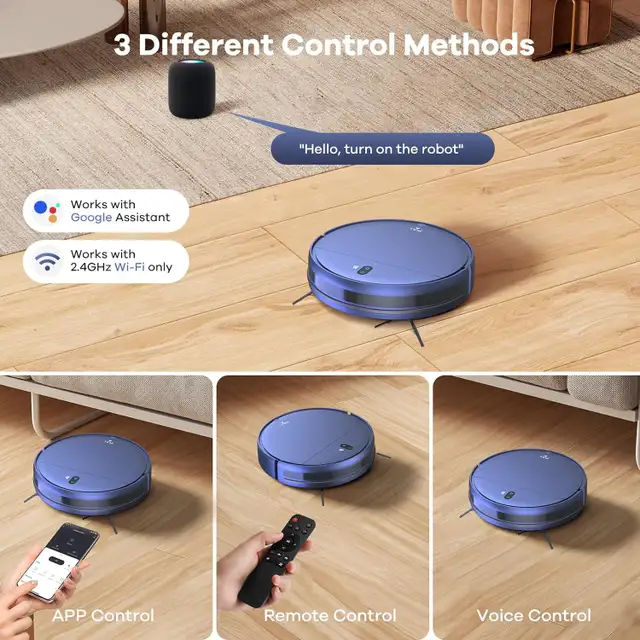 ZCWA Robot Vacuum and Mop Combo, 2 in 1 Mopping Robotic Vacuum in Vacuums in City of Toronto - Image 4
