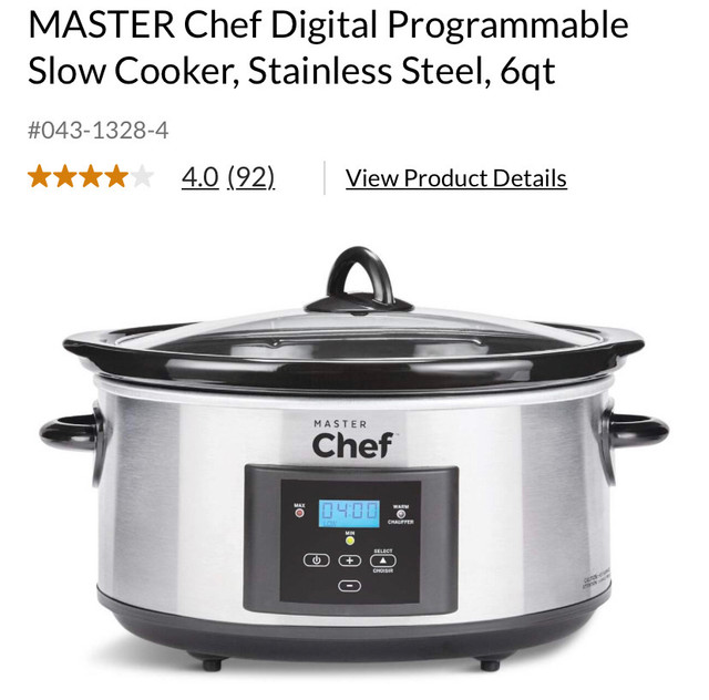 MasterChef Slow Cooker in Microwaves & Cookers in City of Toronto