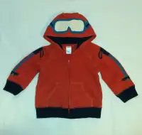 Baby Gymboree Red Ski Jacket,Faux Ski Poles & Goggles,12-24 Mts