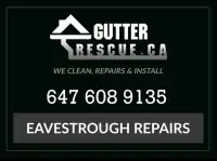 Eavestrough cleaning and repairs 
