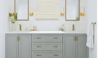 Custom Shaker Grey Kitchen Cabinets - Spring Sale
