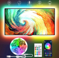 TV LED Backlight ,Sync to Music LED Strip Lights for 56-80 inch 