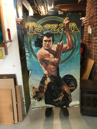 Large vintage Tarzan promotional poster Shoppers Drug Mart