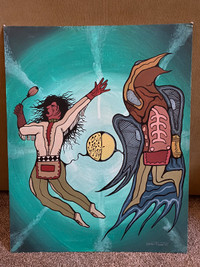 Original Indigenous Art by DUNCAN PHEASANT NEGANIGWANE
