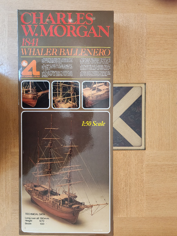Whaling Ship Charles W. Morgan Large Wooden Ship Model Kit in Arts & Collectibles in Grand Bend