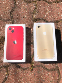 iPhone 13 and iPhone 7 Boxes
