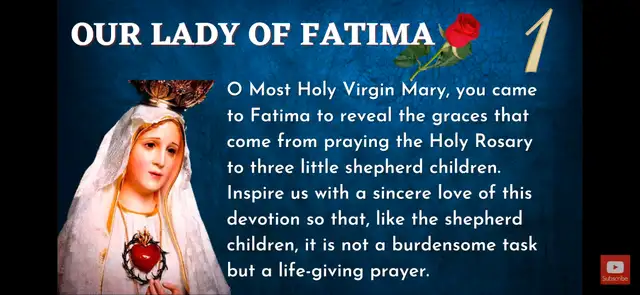 Watch "Our Lady of Fatima Novena Day 2  May 2, 2024"attitude 63804762281987121