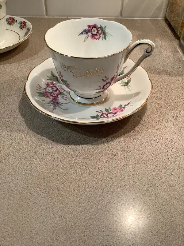 Bone China Teacup in Kitchen & Dining Wares in Red Deer - Image 2