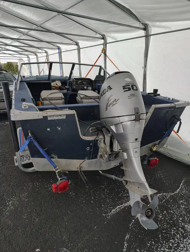 Bateau de pêche 16 pieds avec 50CV in Powerboats & Motorboats in Lévis - Image 5