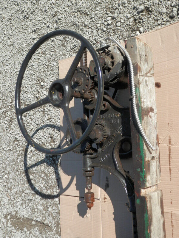 Vintage Canedy Otto Blacksmith Drill Press No 19 in Arts & Collectibles in St. Catharines - Image 3