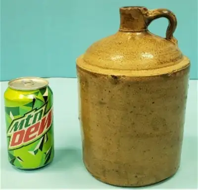 Vintage..JD Brewer StonewareWhiskey Jug Rare 1900, View more