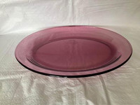 Beautiful Corningware Cranberry Oval Serving Platter H14”