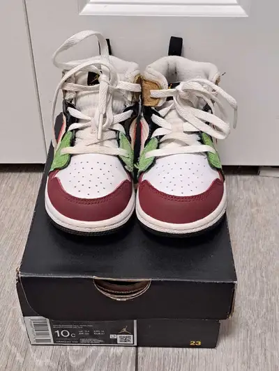 EUC Toddlers Jordans MID 1 SE Multicolor Sneakers; Size 10, View more