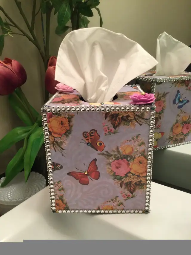 Handmade Decoupaged Tissue Boxes445588802246420488
