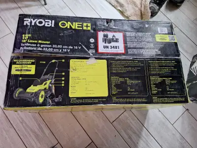 New ryobi lawnmower. 18v one+ model