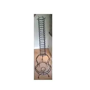 Vintage Wrought Iron Fiddle Shaped CD Rack in Bookcases & Shelving Units in Oshawa / Durham Region - Image 3