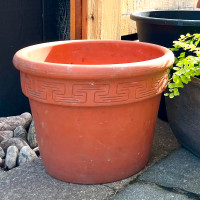 Large Clay Vintage Pot Planter