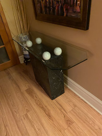 Solid Marble End Table