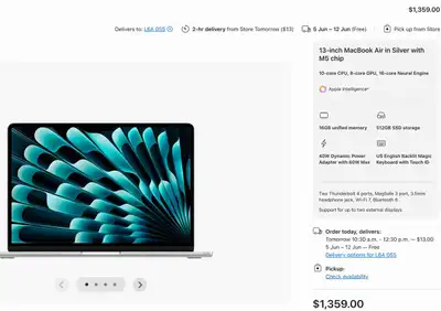 WANT: M4/M5 Macbook Air, View more