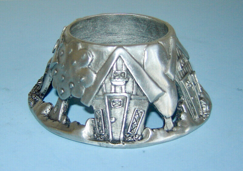 Vintage Seagull Pewter Candle Holder Canada 1999 Etain Zinn Arts