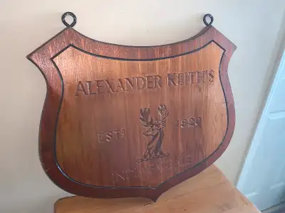 Vintage Alexander Keith’s Dual sided wood beer sign, excellent condition This XL sized vintage DAUL...