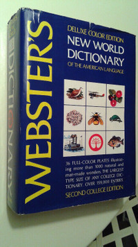 Webster's Deluxe Color Edition New World Dictionary(use Scrabble