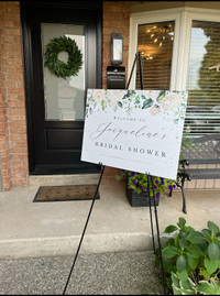Easel+to+hold+signs+for+Bridal+Showers,+parties,+baby+shower+sig