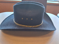 Once used black cowboy hat