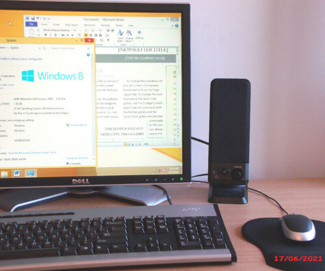 Compaq Presario SR5110NX 1.5GB RAM 300GB-HD IDE/SATA Desktop PC dans Ordinateurs de bureau  à Ville de Montréal - Image 4