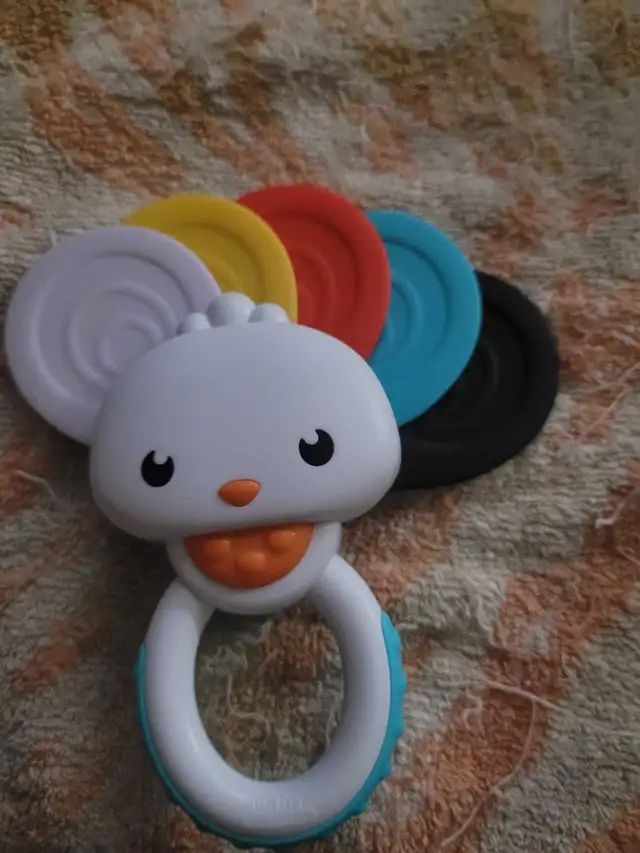 Clementoni Baby Interactive Peacock Rattle Teether.  in Toys in Oshawa / Durham Region - Image 2