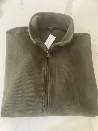Brand New W/tags Banana Republic XL Zippered Pullover Sweater, View more