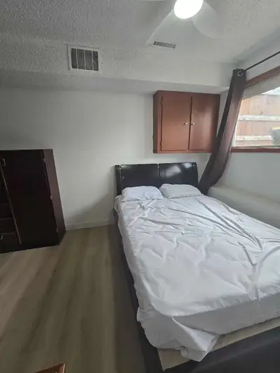 Shared Room available immediately. $650(smaller room) Unfurnished or furnished available. No smoking...