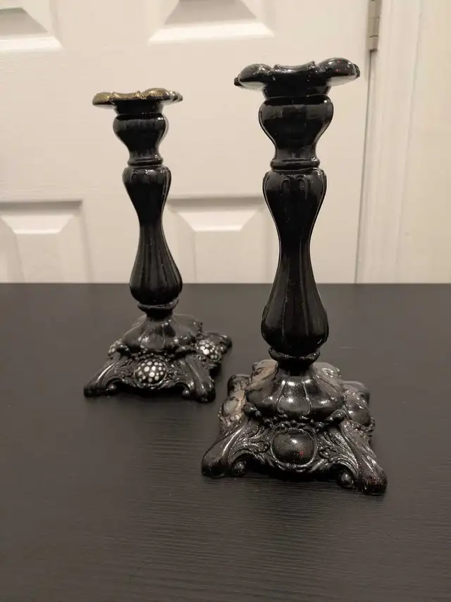 Silver plated tall candlesticks, taper candle holder in Home Décor & Accents in Ottawa - Image 6