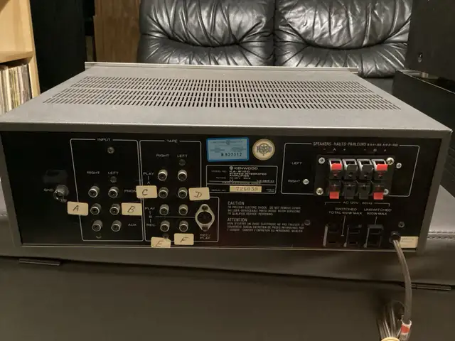 Kenwood KA-8100 Vintage Stereo Integrated Amplifier 75WPC TESTED in Stereo Systems & Home Theatre in City of Toronto - Image 3