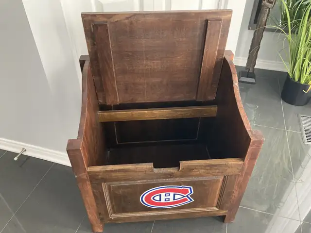 Wood Storage Bench / Banc de rangement en bois in Arts & Collectibles in Gatineau - Image 4