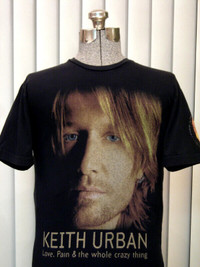 2007 Keith Urban World Tour Concert T-shirt