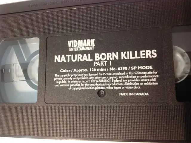 NATURAL BORN KILLERS DIRECTORS CUT VHS TAPES (1997) in CDs, DVDs & Blu-ray in Winnipeg - Image 4