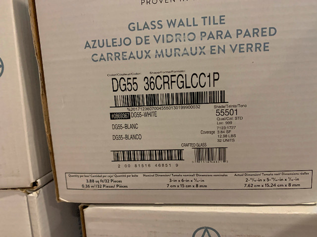 GLASS WALL TILEAZULEJO DE VIDRIO PARA PAREDCARREAUX MURAUX EN in Floors & Walls in London - Image 4