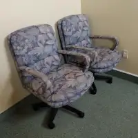chaise de bureau en tissu