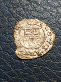 1602 Rudolf II Kingdom of Hungary medieval silver denar
