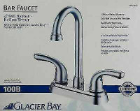 Glacier Bay 100B Polished Chrome 4" Bar Faucet