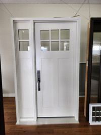 Display Model Craftsman Door and 1 Sidelite