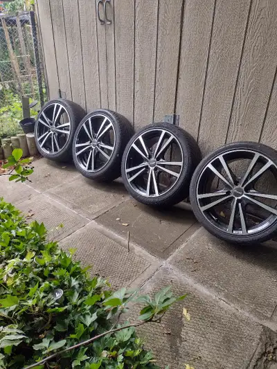 17 INCH FAST RIM WITH NANKANG 205/40R17 84V WITH SPACERS AND NUTS FITS MAZDA NISSAN HONDA TOYOTA AND...