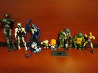 lot of Marvel, DC, Ninja Turtle Action Figures